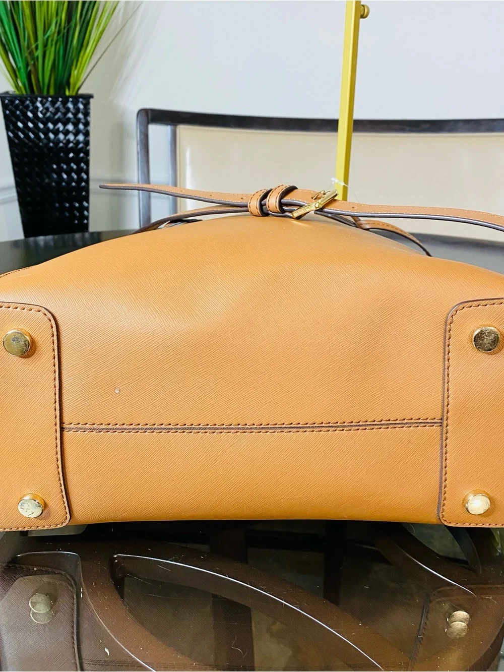 MICHAEL KORS MERCER Large Leather Convertible Tote Acorn Satchel Crossbody